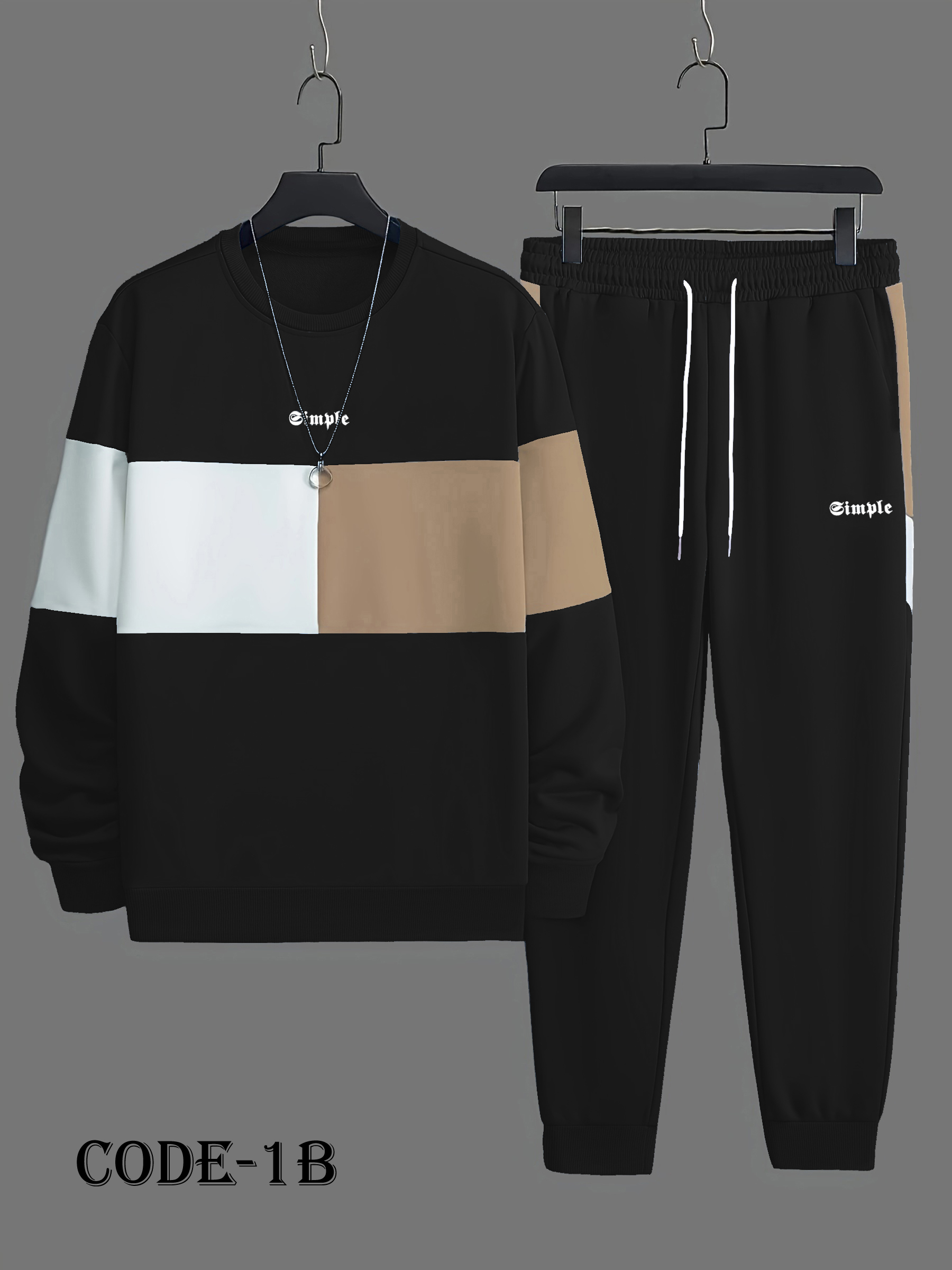 Men's Premium Sweatshirt & Sweatpants Joggers Set SS1-B2